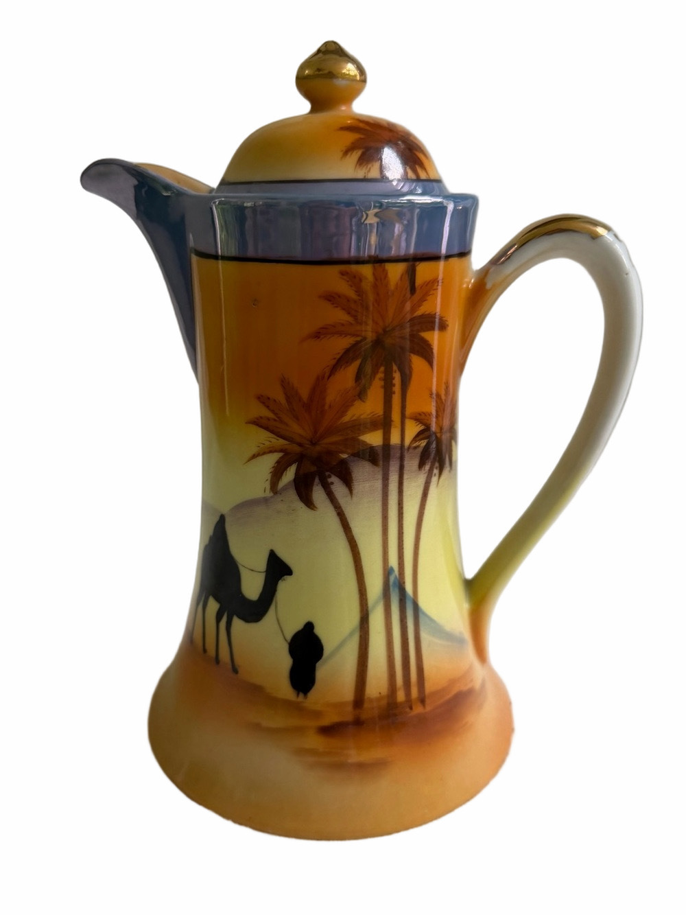 Vintage Art Deco Hand painted Lusterware Tea Pot Made in Japan 1930’s